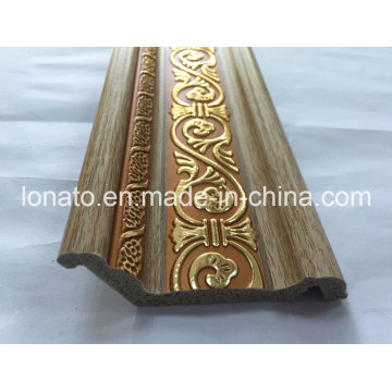 Wooden Color Ps Decoration Moulding Cornice China Manufacturer