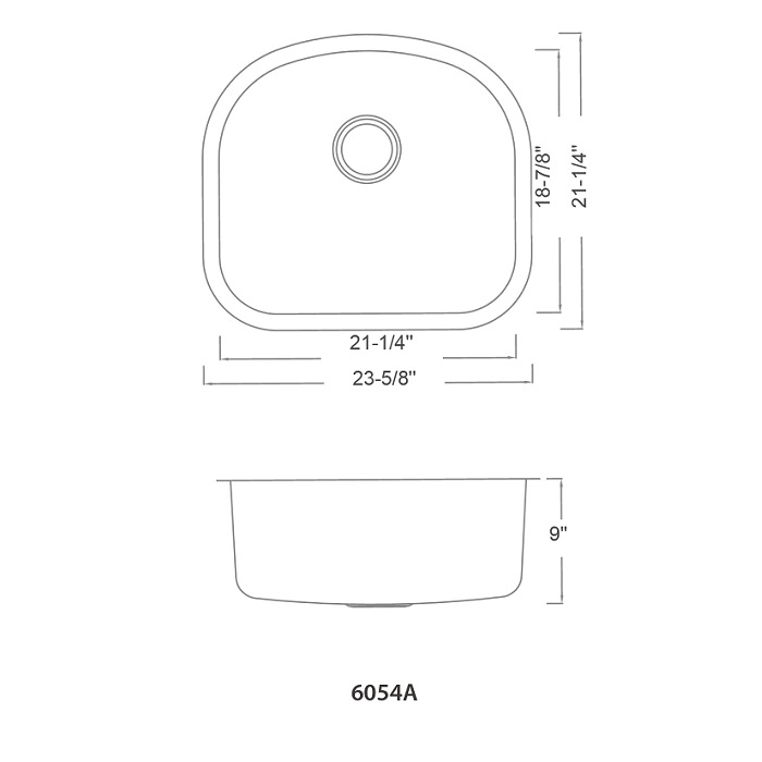 6054a Maßzeichnung 6054a Dimension Drawing