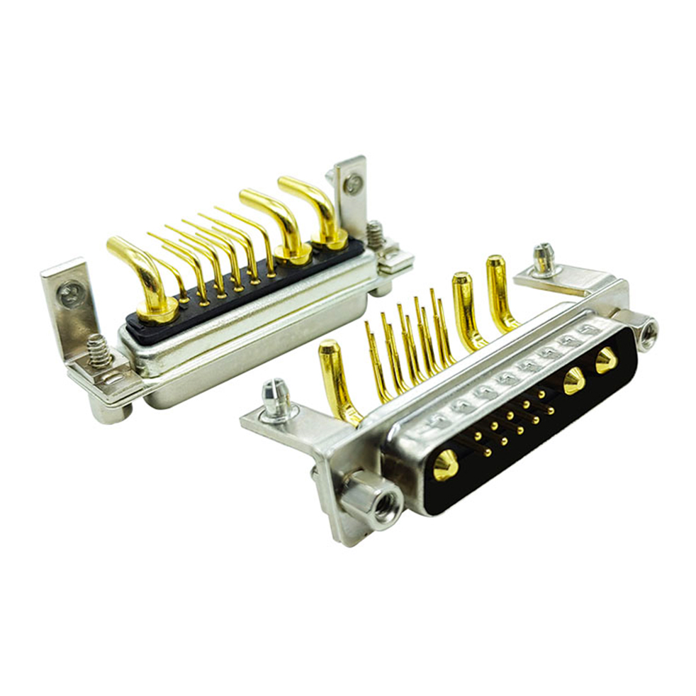 Curved plug 13W3 connector Curved plug 13W3 connector
