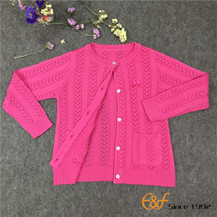Regular Pointelle Sweater for girls Regular Pointelle Sweater for girls