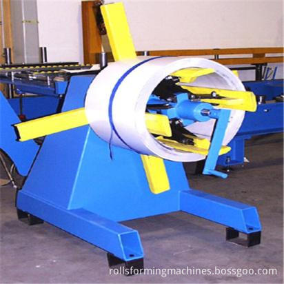 Lamellen-Rollladen-Tür-Profiliermaschine-Dekolierer Garage Shutter Doors Making Machine-decoiler