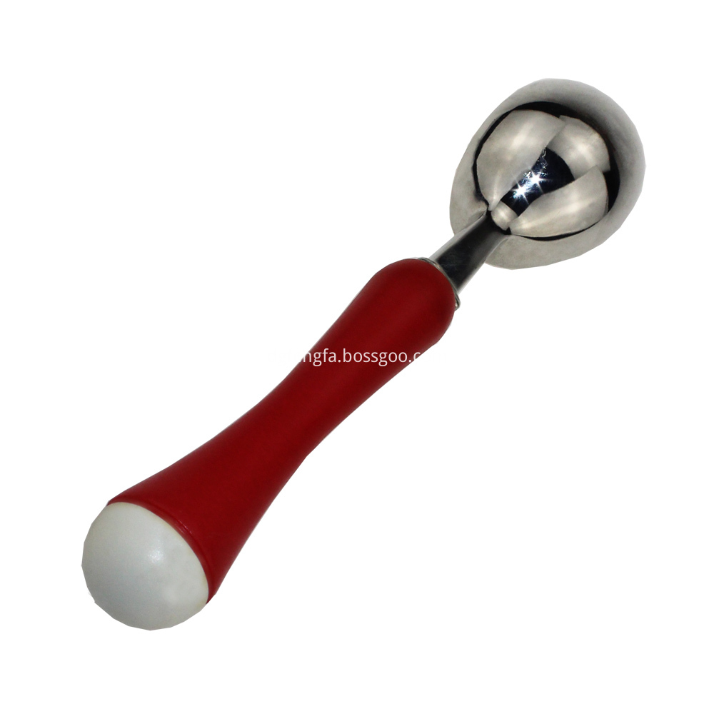 Red Hand Shank High End Metal Eco Friendly Ice Cream Spoon With High Quality