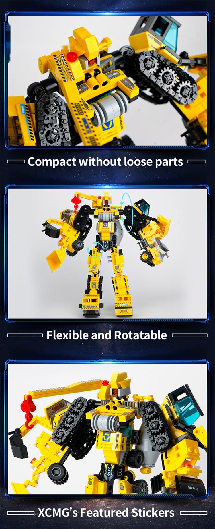 XCMG Engineering Equipment 8in1 Bricks Toy XCMG Engineering Equipment 8in1 Bricks Toy