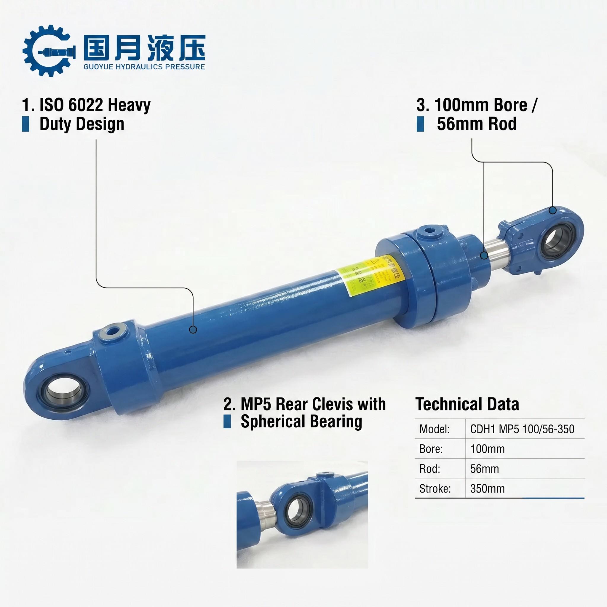 CDH1 MP5 100 56-350 Hydraulic Cylinder CDH1 MP5 100 56-350 Hydraulic Cylinder