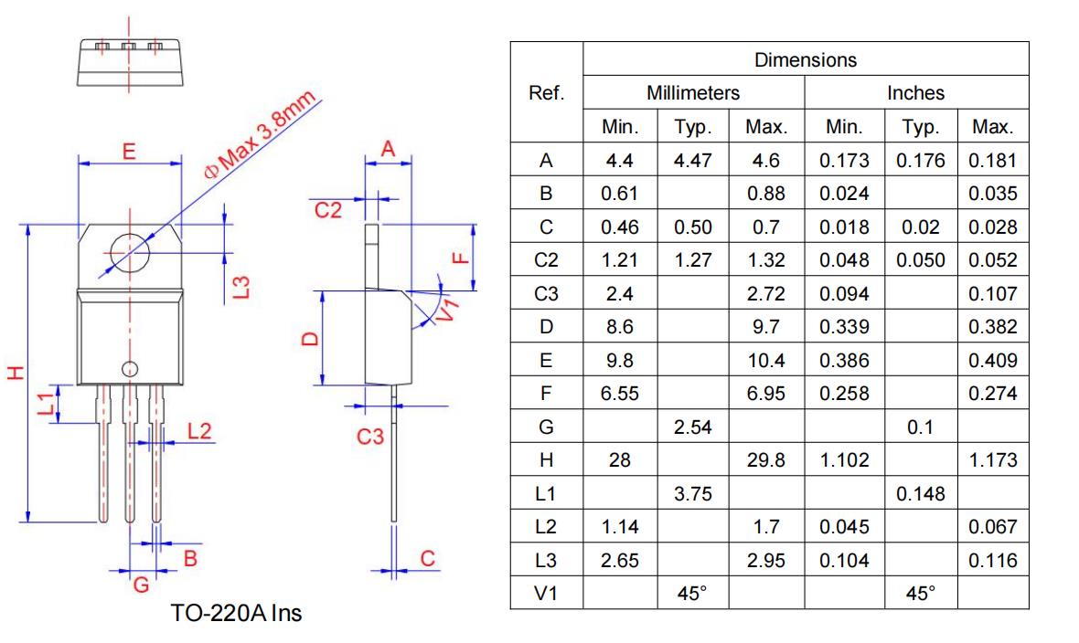 YZPST-BTA24-800BW TO-220 YZPST-BTA24-800BW TO-220