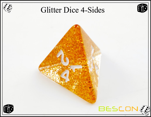 Glitter Dice 4-Sides