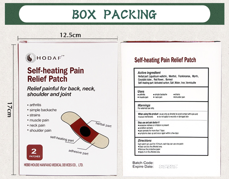 self-heating pain relief patch self-heating pain relief patch