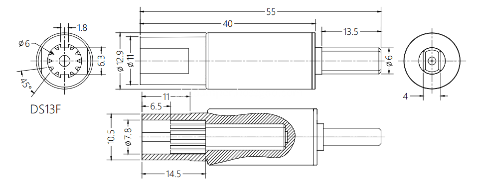 Roll Up Blinds Shaft Damper Zeichnung Roll Up Blinds Shaft Damper Drawing