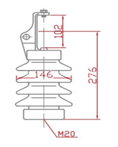 Изолятор линии 57-21 57-21 line post insulator