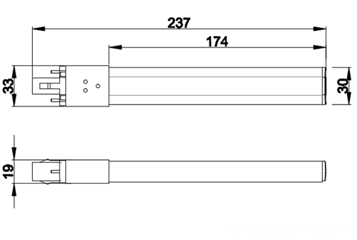 PL-G23-18-8WG23 LED Tube Light PL Light size PL-G23-18-8WG23 LED Tube Light PL Light size