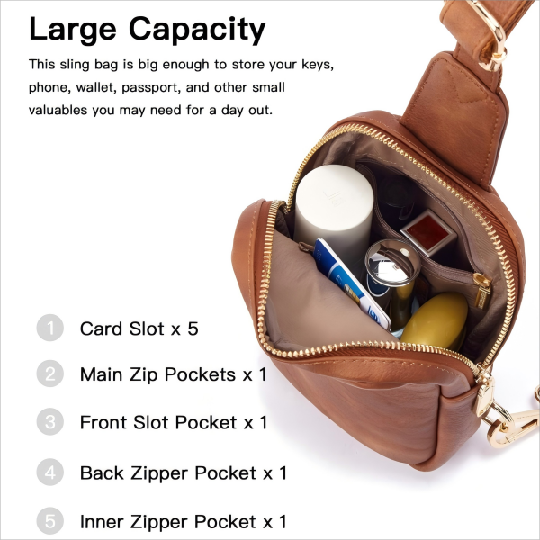 Trendy Single Shoulder Crossbody Bag with Zipper Trendy Single Shoulder Crossbody Bag with Zipper