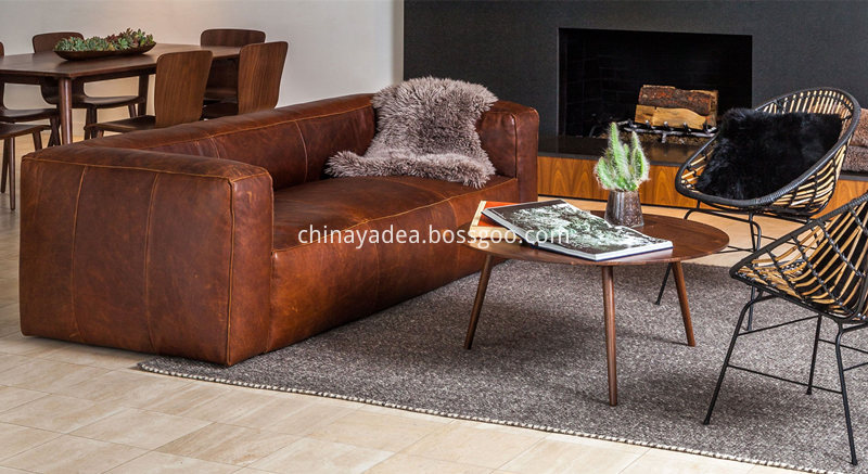 Cigar-кожа-Диван-View Cigar-Leather-Sofa-View