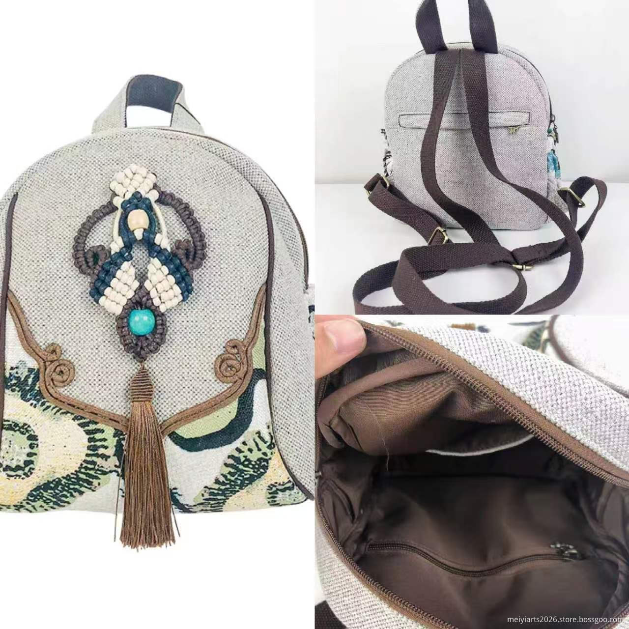Linen Backpack Linen Backpack