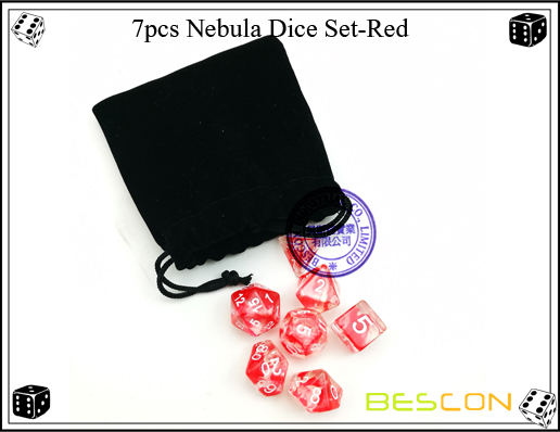 7pcs Nebula Dice Set-Red-1 7pcs Nebula Dice Set-Red-1