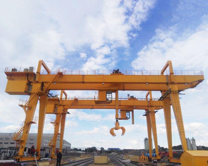 Mg Type Double Girder Gantry Crane With Grab