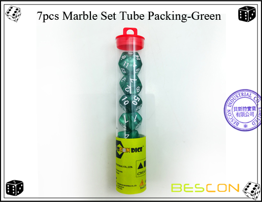 7pcs Marmor-Satz-Schlauch-Verpackung-Grün-3 7pcs Marble Set Tube Packing-Green-3