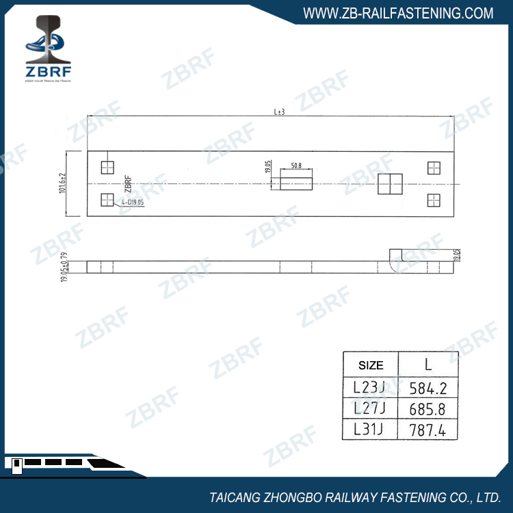 Guard Rail Hook Twin Tie Plate