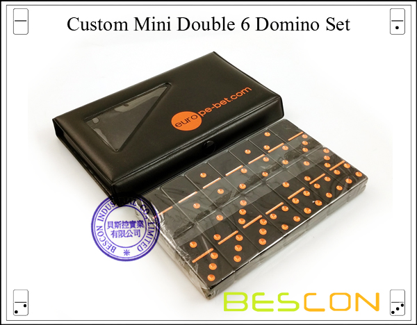 Custom Mini Double 6 Domino Set Custom Mini Double 6 Domino Set