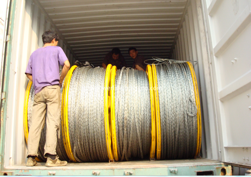 High strength anti twist galvanized steel wire rope 14mm