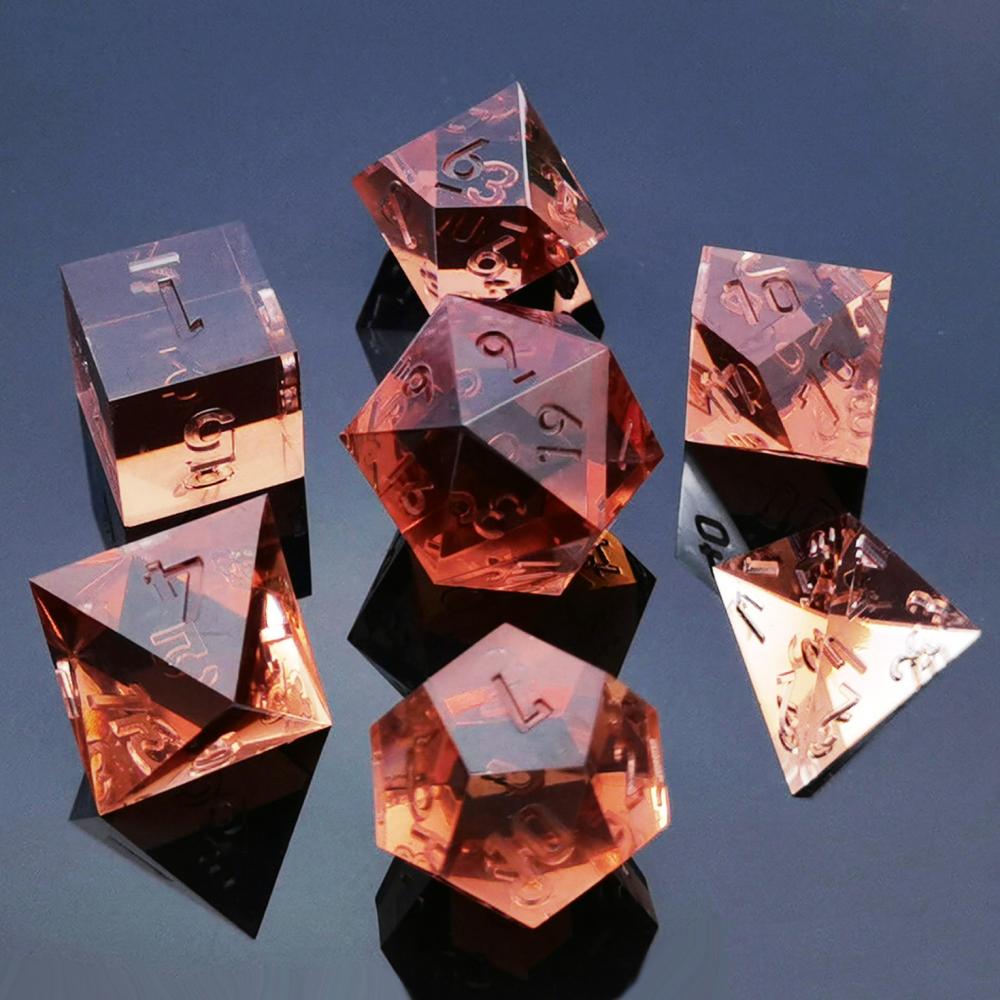 Crystal Unpainted Sharp Edged Dnd Dice Set 3 Crystal Unpainted Sharp Edged Dnd Dice Set 3