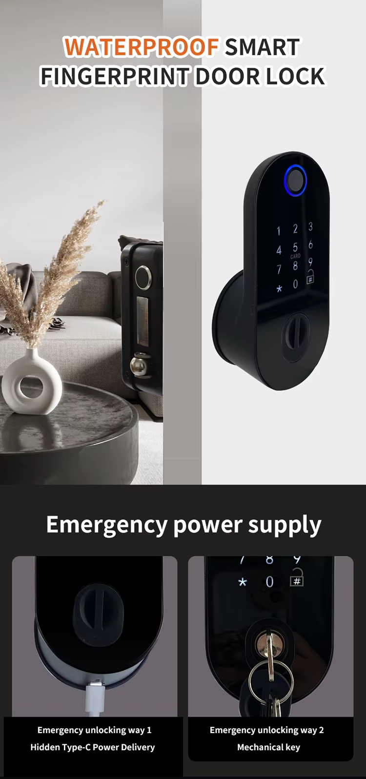 1 Fingerprint outdoor lock 1 Fingerprint outdoor lock