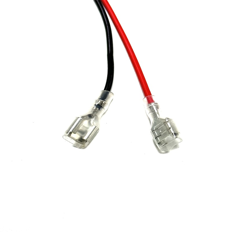 Custom 6.3 Spade Terminal Red & Black Power Jumper Wiring Harness Custom 6.3 Spade Terminal Red & Black Power Jumper Wiring Harness