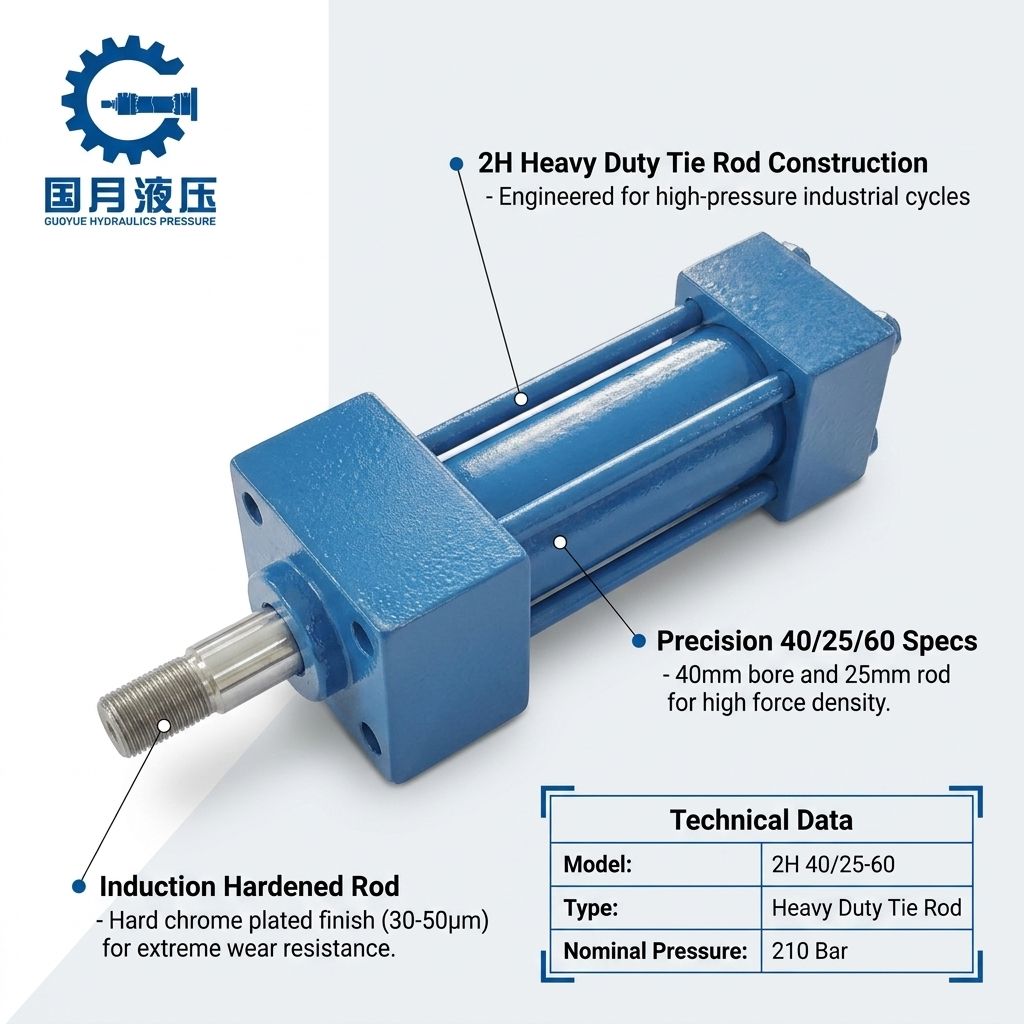 2H Tie Rod 40/25-60 Hydraulic Cylinder 2H Tie Rod 40/25-60 Hydraulic Cylinder