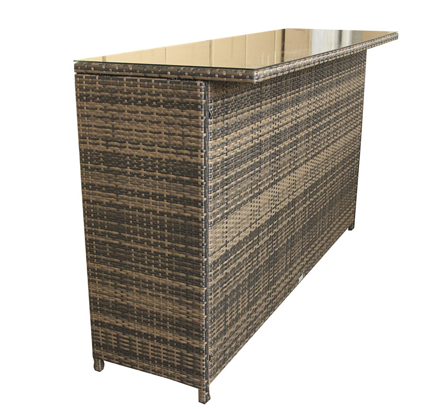 Pe rattan bar set möbel, outdoor modern bar möbelhersteller