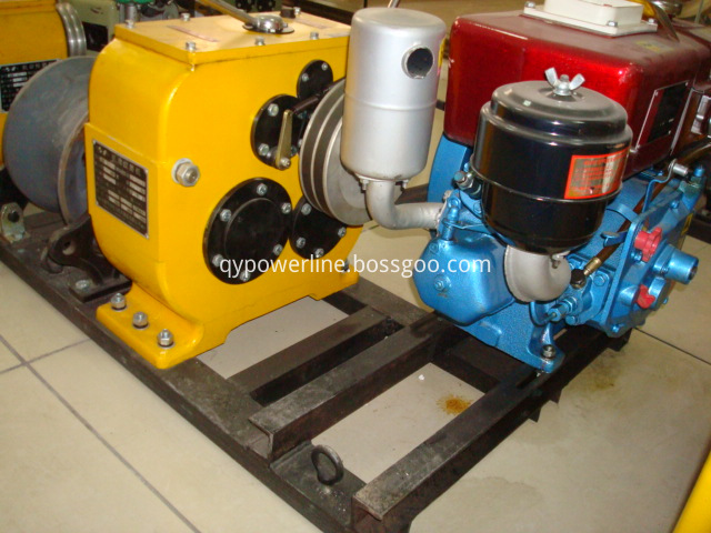 Stringing Equipment Belt Type diesel power winch