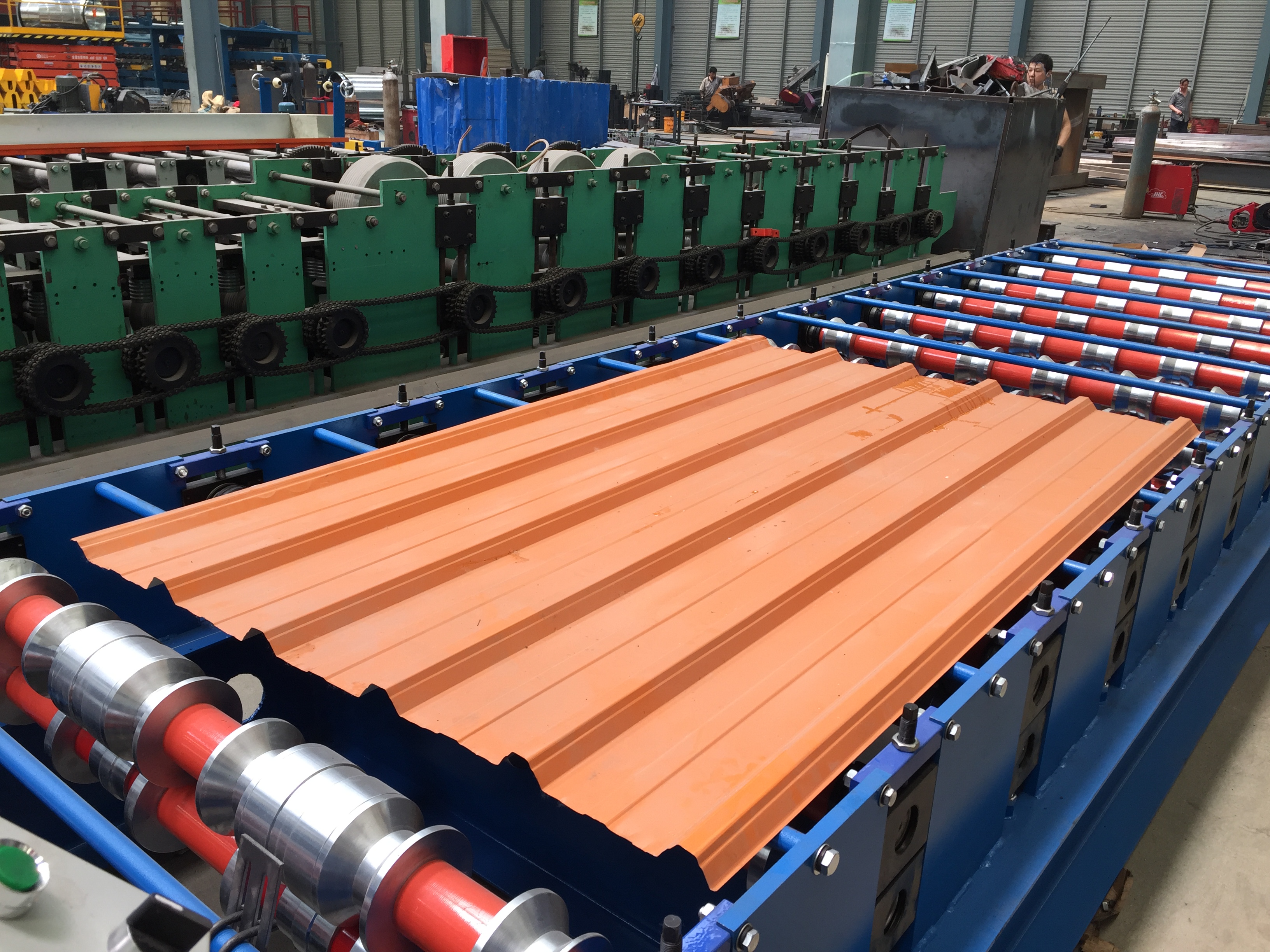 IBR roof sheet roll forming machine