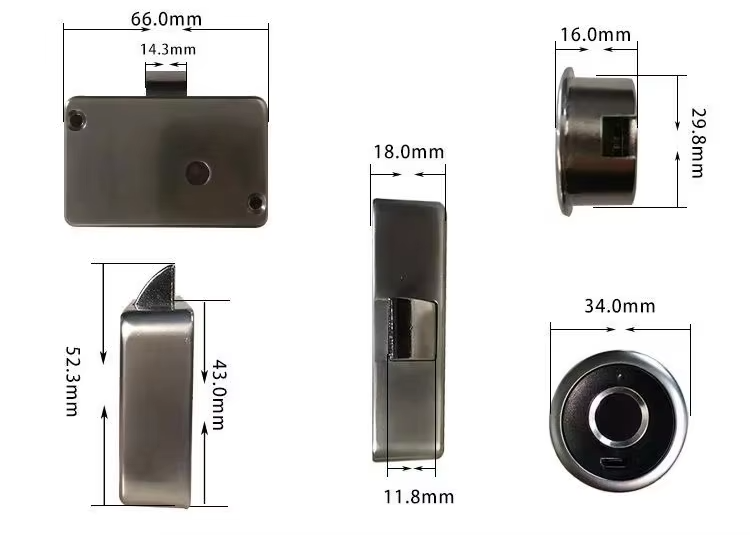 6 Fingerprint cabinet lock 6 Fingerprint cabinet lock