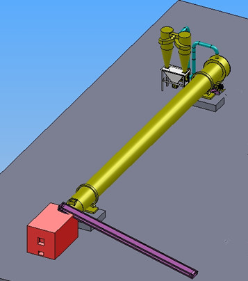 Wood Sawdust Rotary Dryer