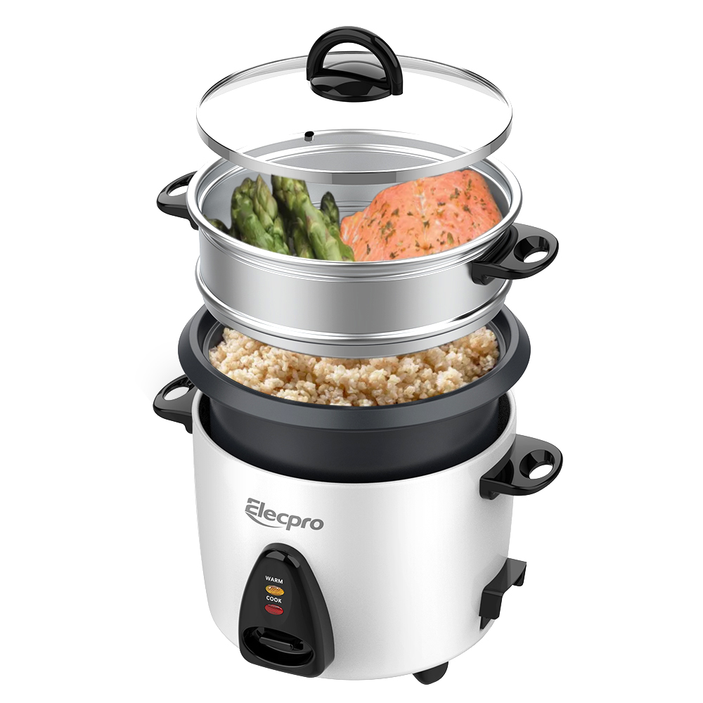 7-Cup Drum Rice Cooker with Aluminum Steaming Tray(2) 7-Cup Drum Rice Cooker with Aluminum Steaming Tray(2)
