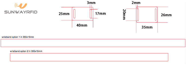Stoffarmband Größe fabric wristband size