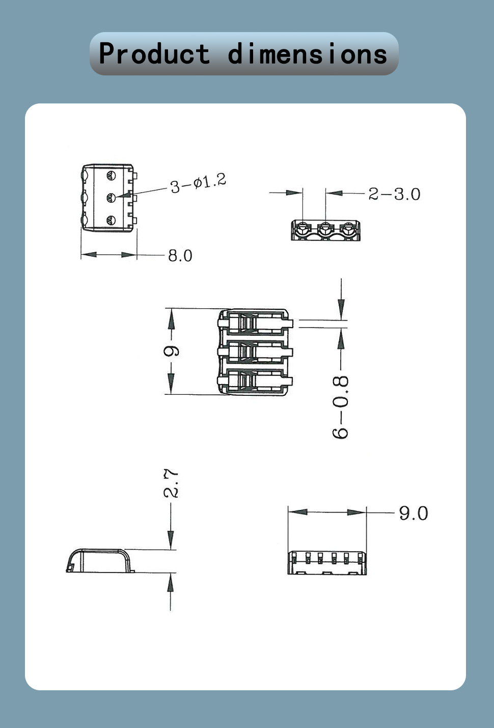 SMD Wire Terminals Block SMD Wire Terminals Block