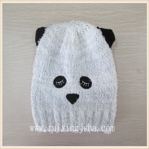 Panda kids knitted animal hats Panda kids knitted animal hats