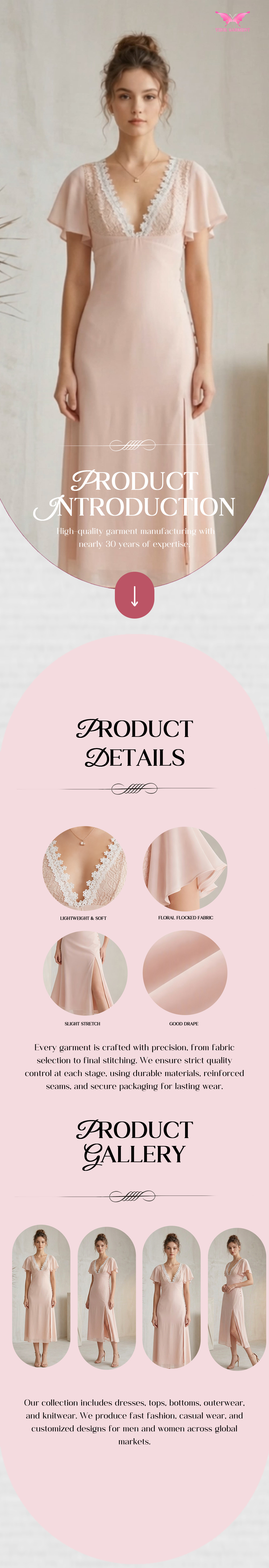 Lace Panel Spliced Dress Lace Panel Spliced Dress