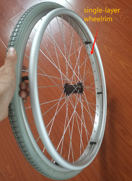 Durable Single-layer Aluminum wheel rim for Daily Wheelchair Durable Single-layer Aluminum wheel rim for Daily Wheelchair