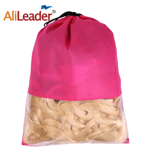 Custom Logo Non Woven Drawstring Bags For Hair Supplier, Supply Various Custom Logo Non Woven Drawstring Bags For Hair of High Quality