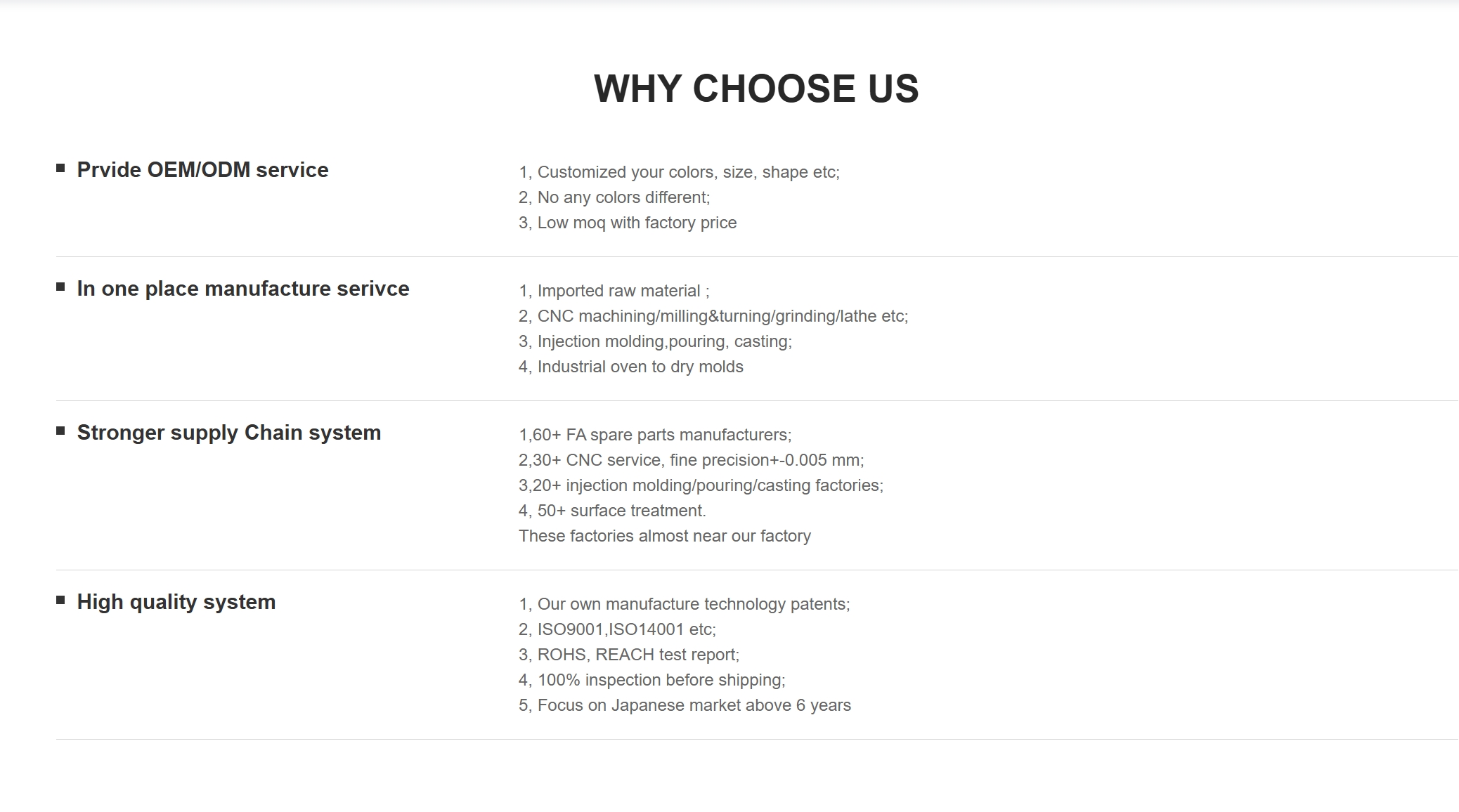 why choose us why choose us