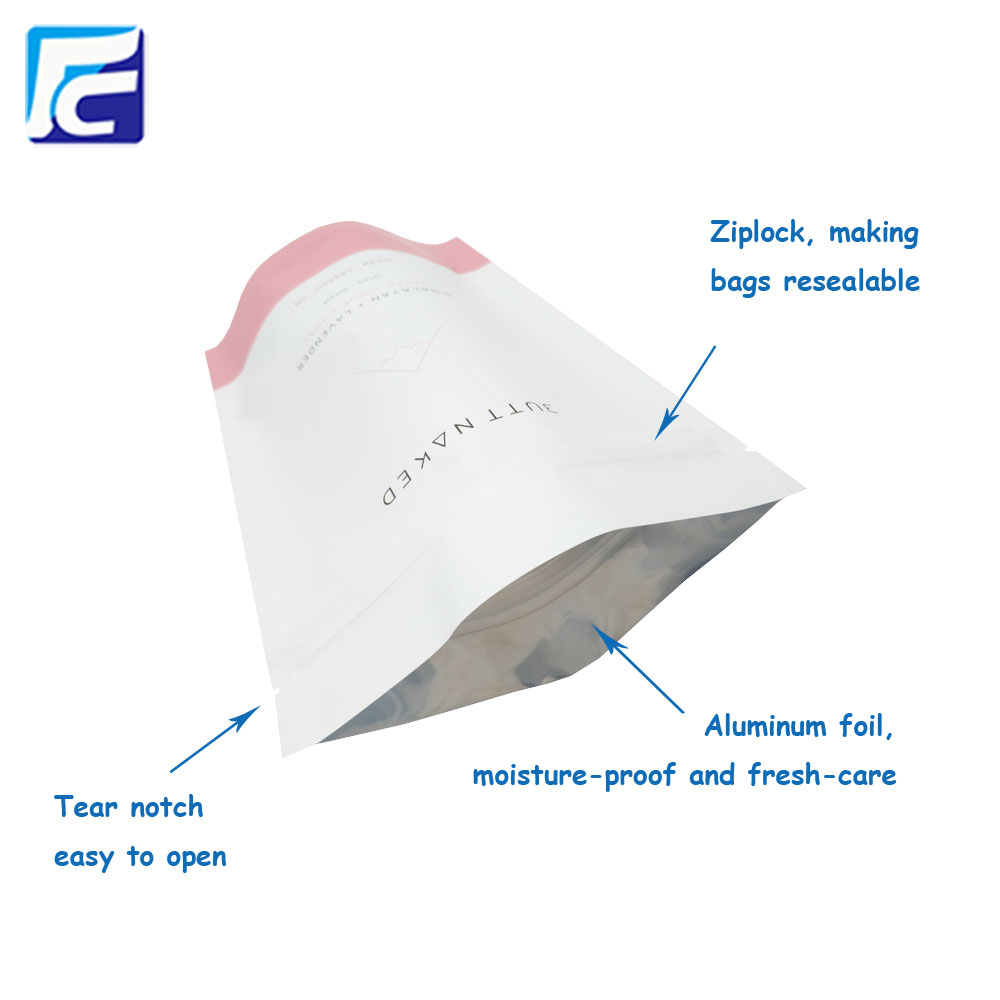 Rits Stand Up aluminiumfolie tas Zipper Stand Up Aluminum Foil Bag