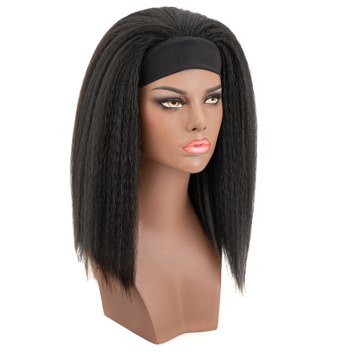 Kinky Curly Synthetic Non-Lace Wigs With Headbands Attached Supplier, Supply Various Kinky Curly Synthetic Non-Lace Wigs With Headbands Attached of High Quality