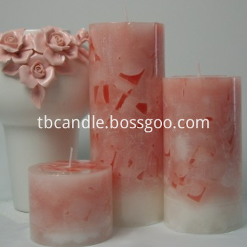 home use decorative scented pillar candle
