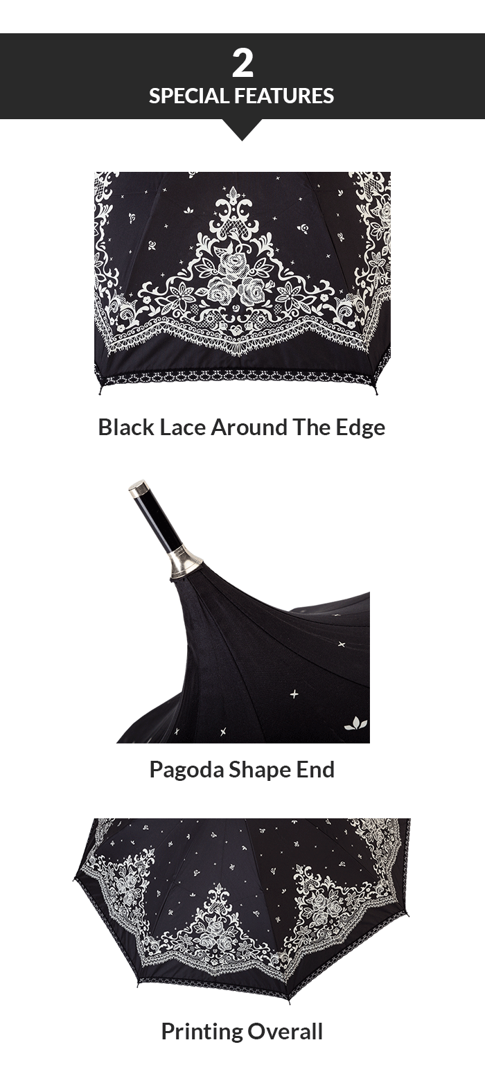 parapluie pliant avec crochet folding umbrella with hook handle