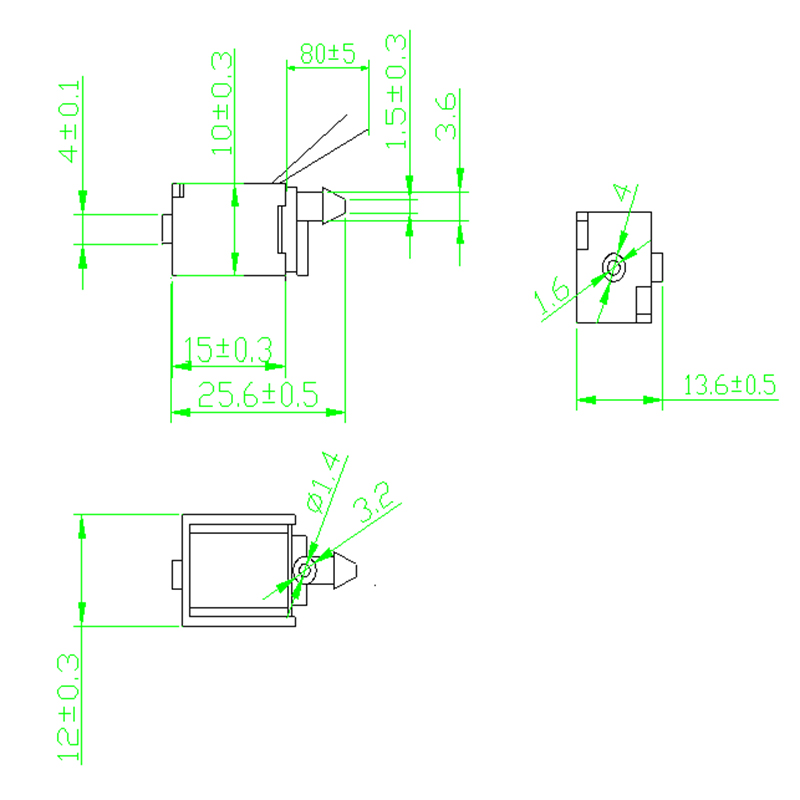 Solenoid valve dimension drawing Solenoid valve dimension drawing