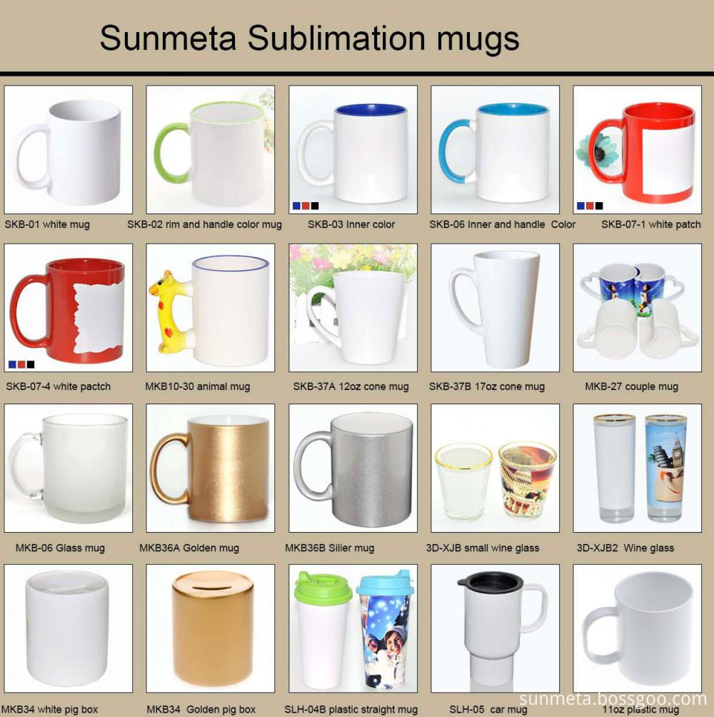 sunmeta sublimation mugs
