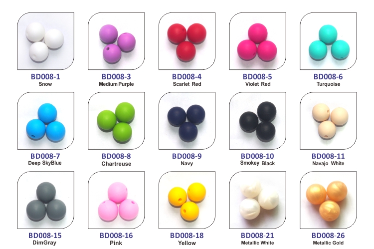 Silikon lose Zahnen silicone loose teething beads