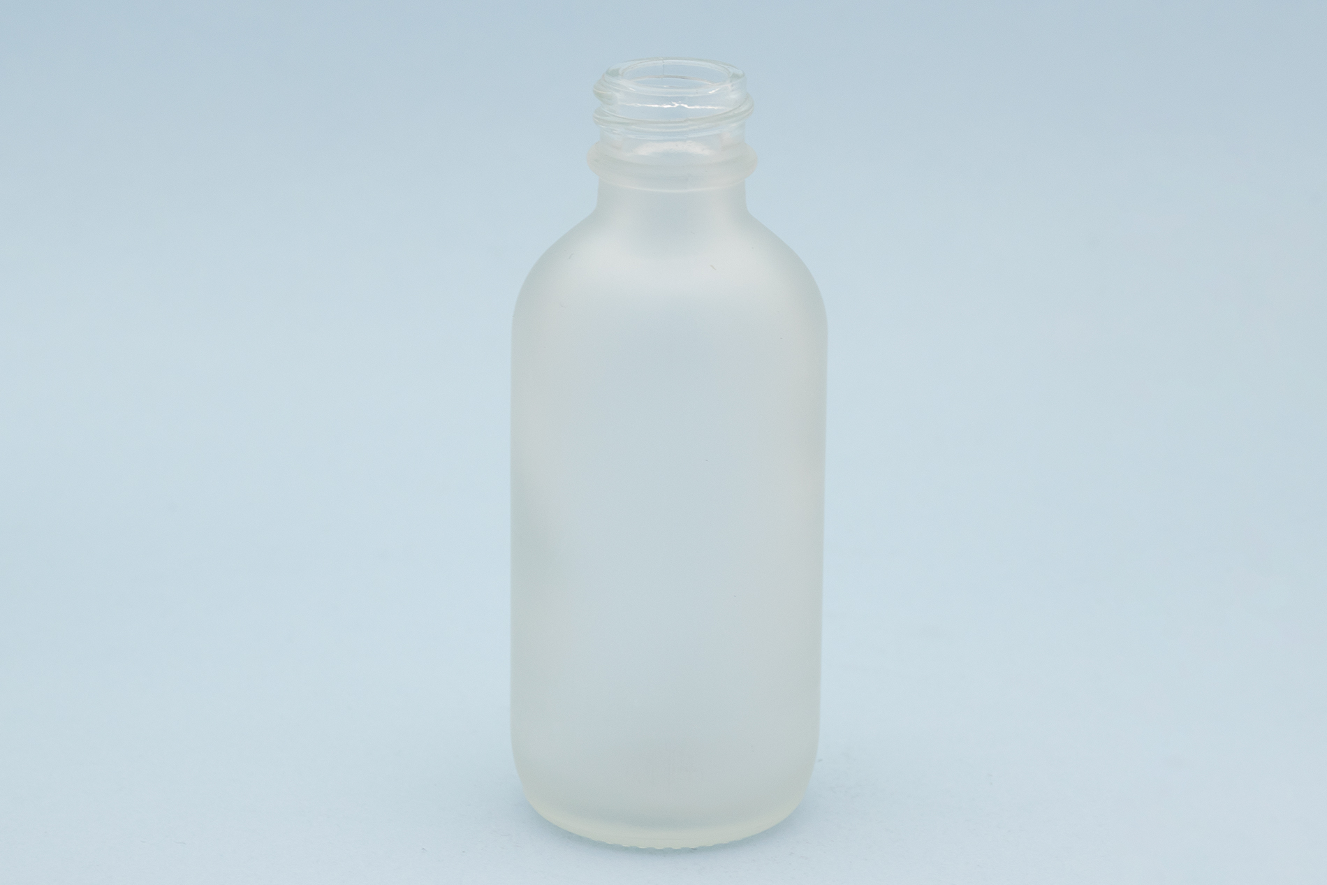 60 ml/2 oz Frosted Clear Glass Boston Round Bottles With 20/400 Neck 60 ml/2 oz Frosted Clear Glass Boston Round Bottles With 20/400 Neck
