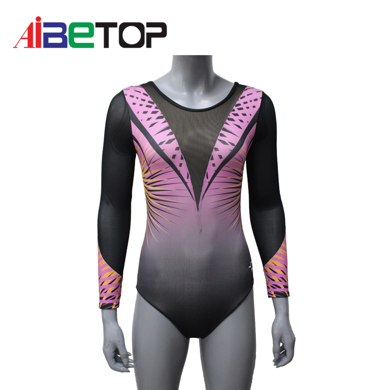 Mesh fabric gymnastic leotards Mesh fabric gymnastic leotards