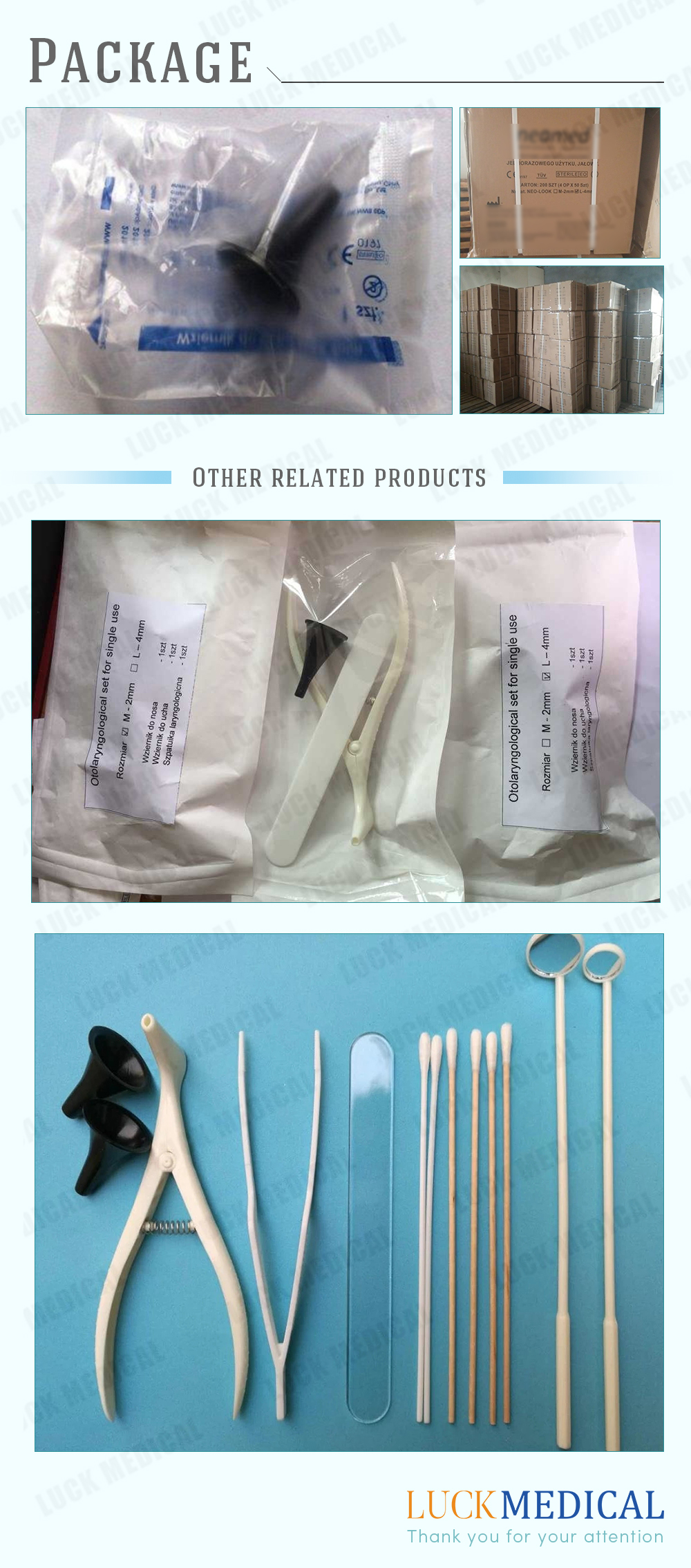 Package Disposable Ear Speculum Otoscope Package Disposable Ear Speculum Otoscope